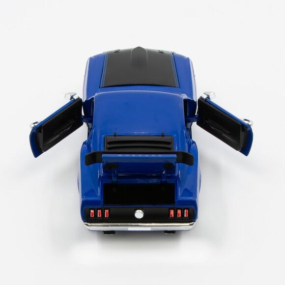 ARKO 1:32 Diecast 1969 Ford Mustang Boss 302 Fastback Hardtop in Blue and Black - Picture 5 of 9